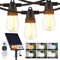 Solar String Lights for Outside - Super Bright Remote Color Adjustable