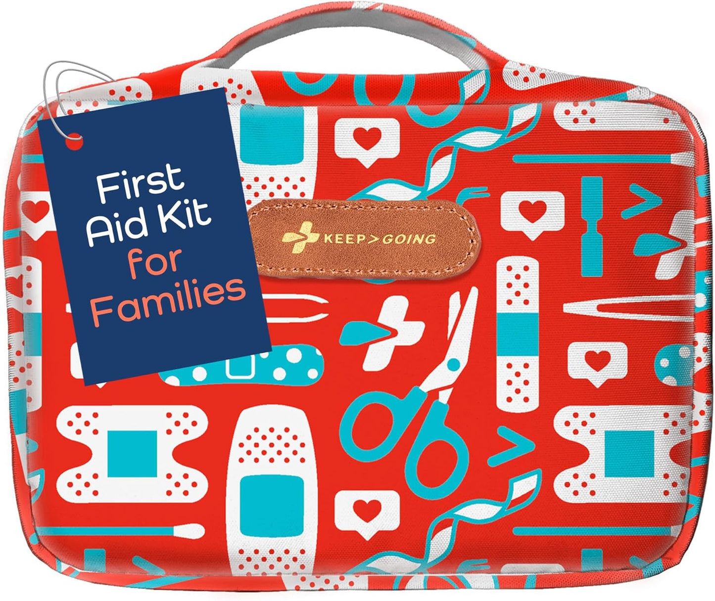 KeepGoing Large Home First Aid Kit for Kids - 270 Pieces Included