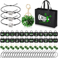 Cheerleading Gift Set 72 Pcs - 24 Bags, Pom Pom Keychains & Bracelets