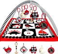 QUOKKA Padded Baby Gym Mat for Floor Tummy Time - High Contrast Play