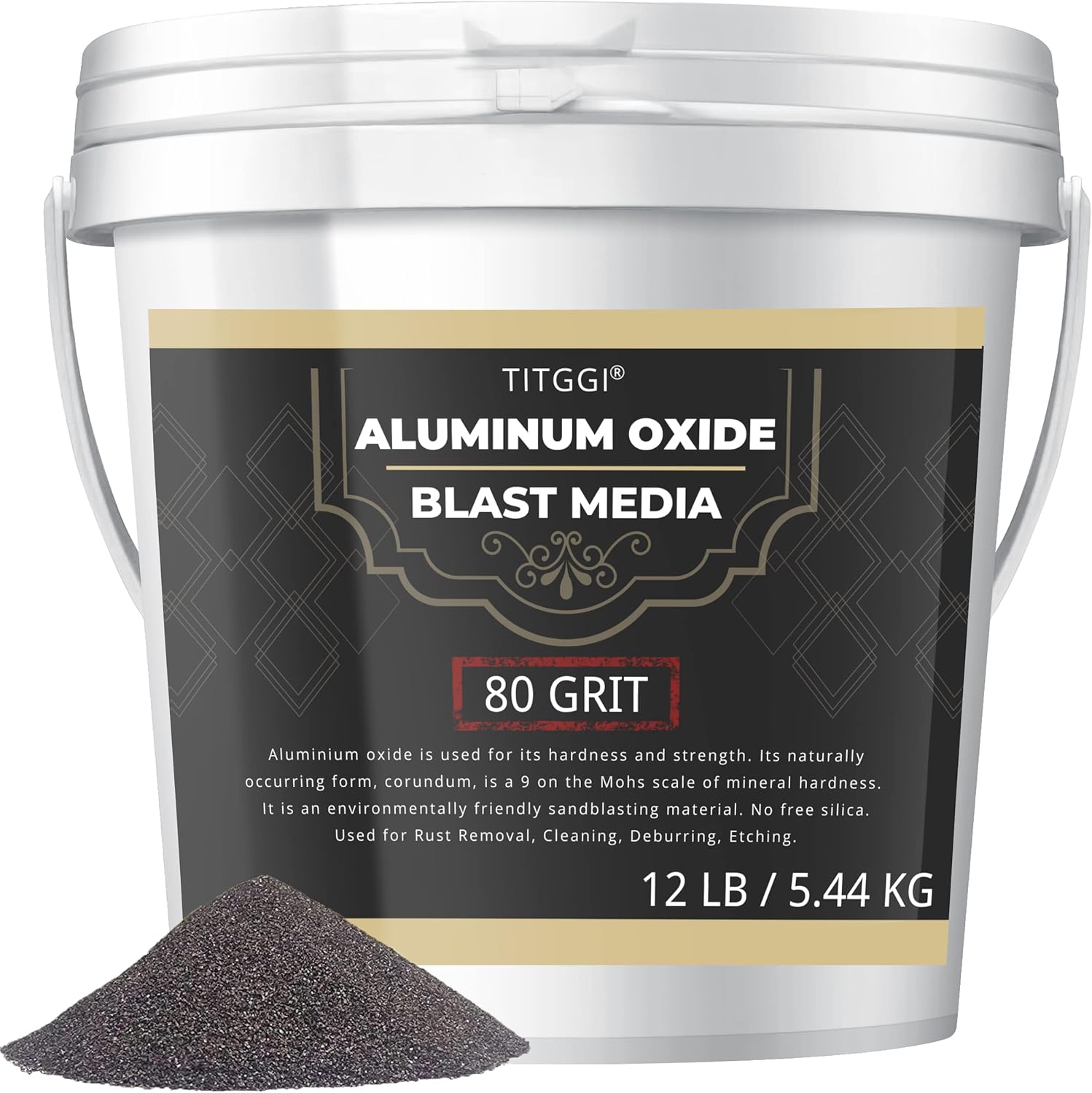80 Grit Aluminum Oxide Blast Media for Effective Sand Blasting