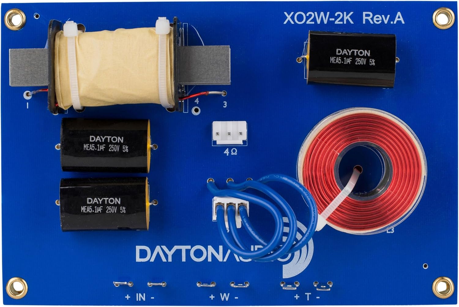 Dayton Audio XO2W-2K 2-Way Speaker Crossover for Quality Sound
