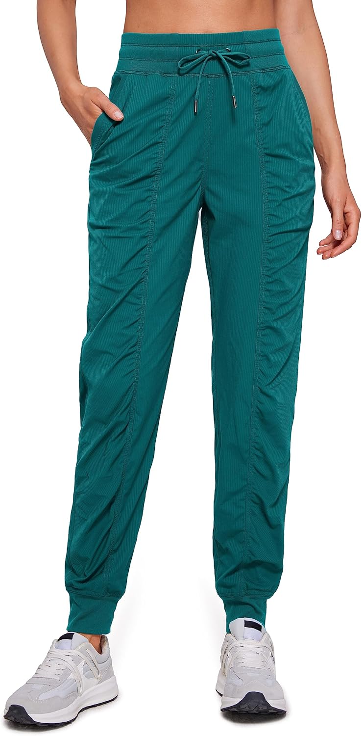 CRZ YOGA Lightweight Workout Joggers for Women with Pockets