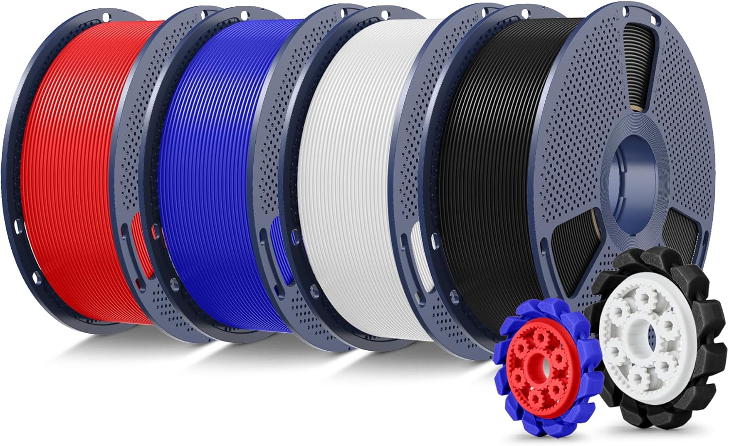 SUNLU PLA+ 2.0 3D Printer Filament Bundle for Strong Prints