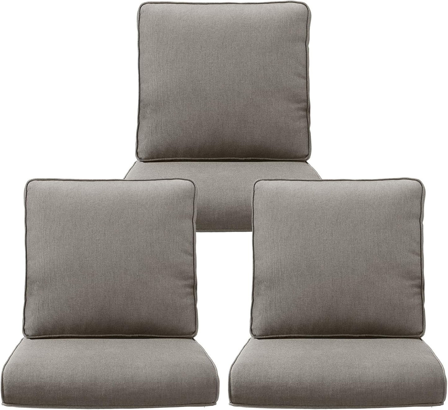 Outdoor Chair Cushions 3 Packs for Patio Glider Rocking Chairs