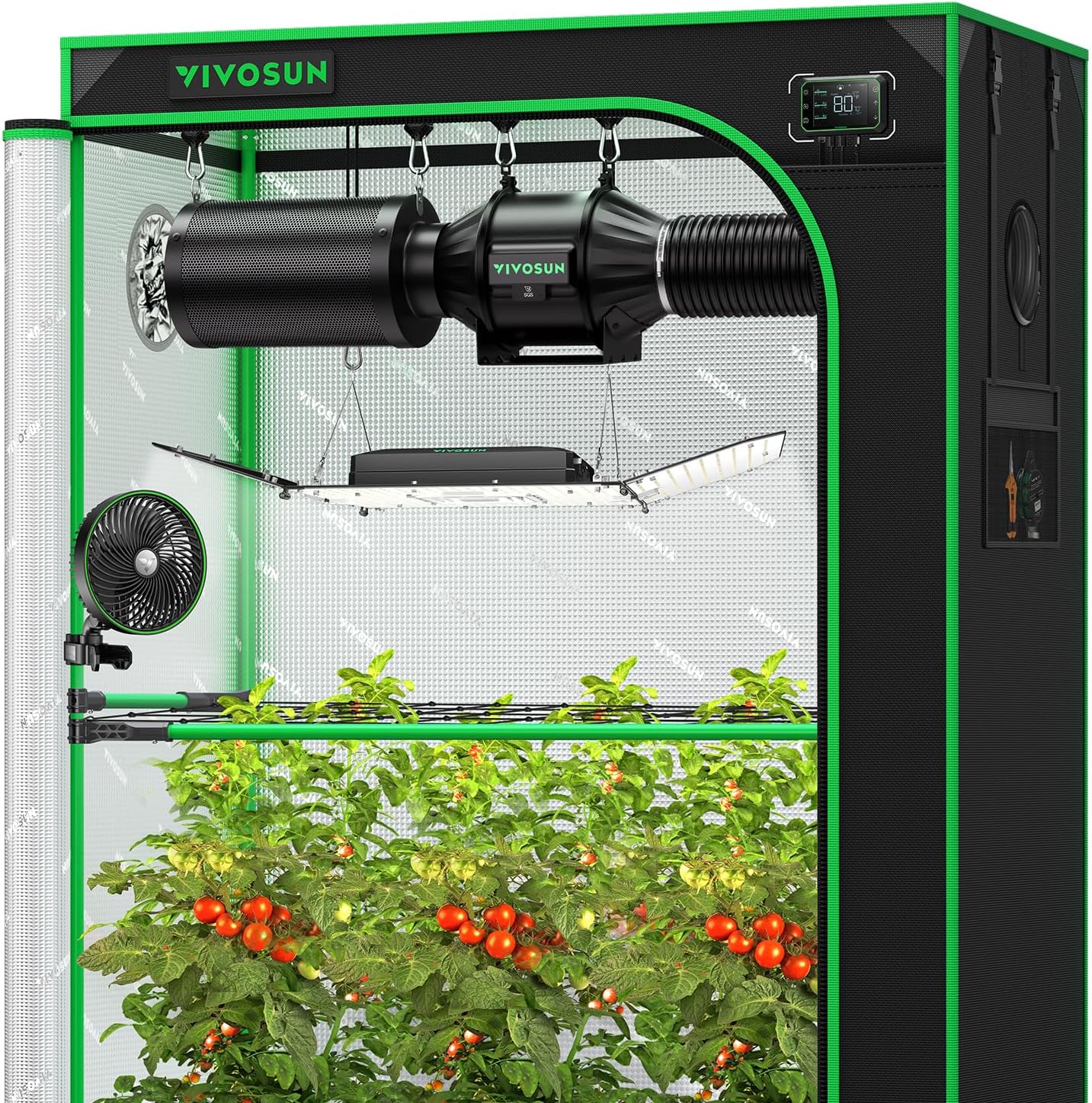 VIVOSUN Smart Grow Tent Kit: WiFi Integrated, Full-Spectrum Light