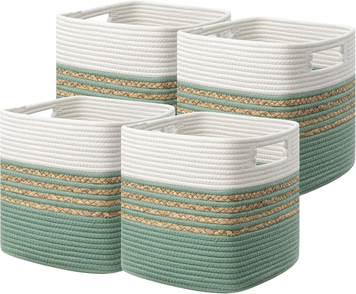 Storage Cubes Set of 4 for Organizing Baskets and Toys