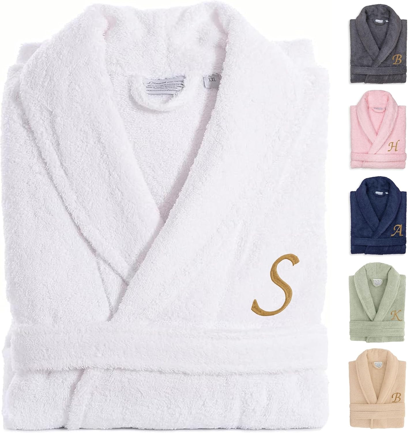 Custom Embroidered Turkish Cotton Bathrobe for Luxurious Comfort