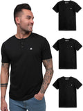 Men's Henley Shirt - Premium Short Sleeve Modern Fit Henley
