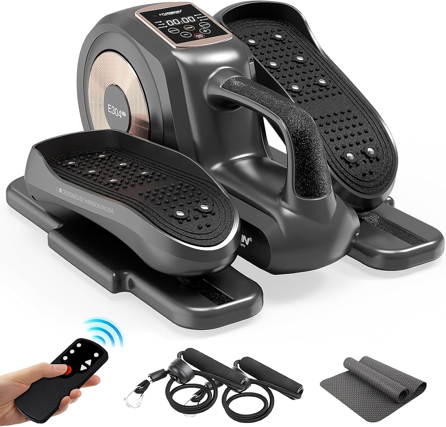 HARISON Under Desk Elliptical: 12-Level Resistance Bands