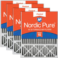 Nordic Pure 20x25x5 MERV 15 Replacement Air Filters 4 Pack - High