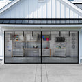 Garage Door Screen for 2 Car Garage 18x8FT - Magnetic Mesh Screen