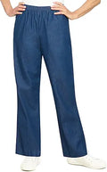 Women's Medium Length Pull-On Pant - Lightweight Denim Relaxed Fit