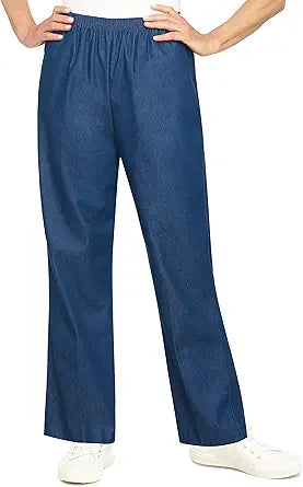 Alfred Dunner Women's Medium Length Pant for Comfortable Style