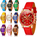 Assorted 10-Piece Unisex Quartz Watch Set - Roman Numeral Styles