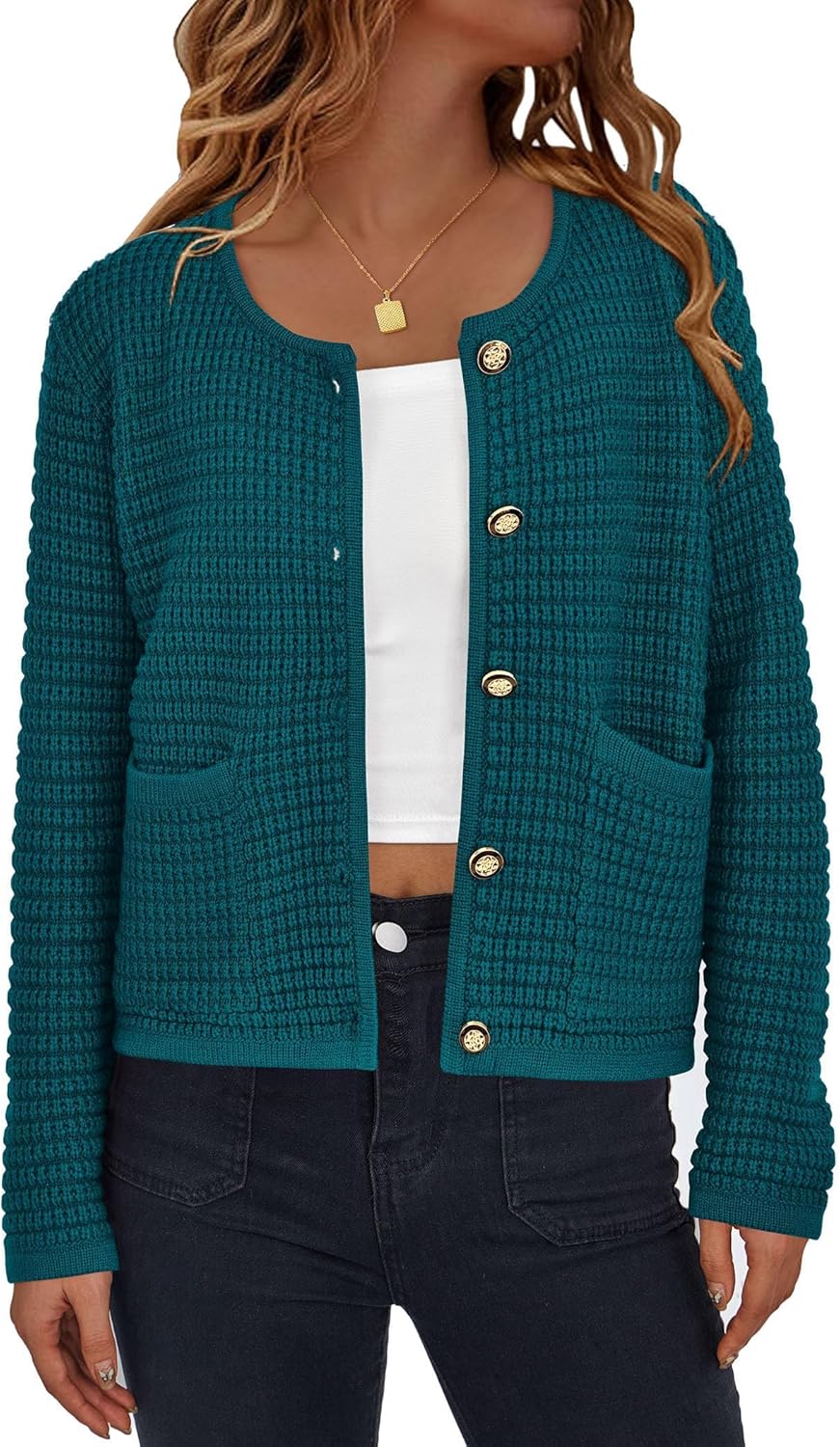 PRETTYGARDEN Women Knit Cardigan Sweaters for Fall Fashion