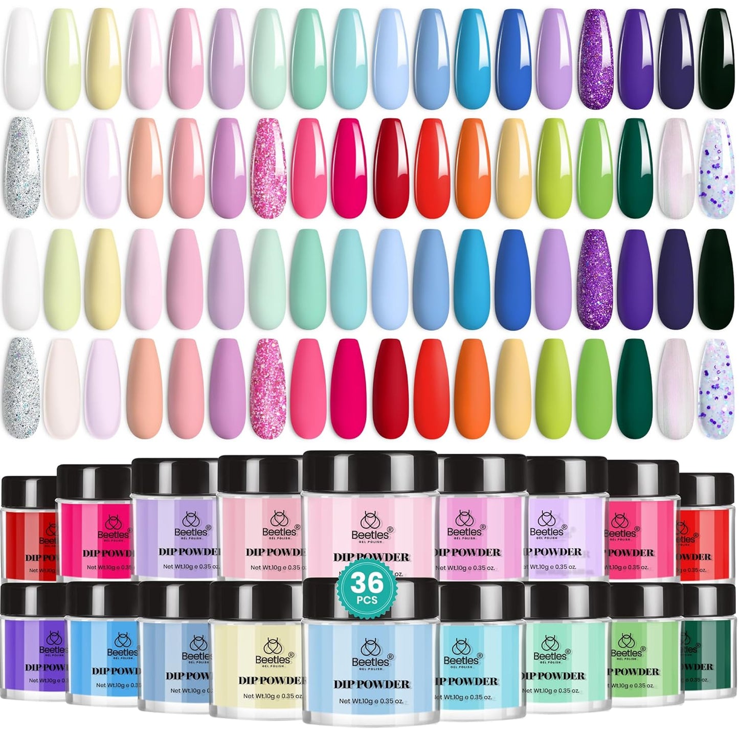 Beetles Dip Powder Nail Kit for Stunning DIY Nail Art