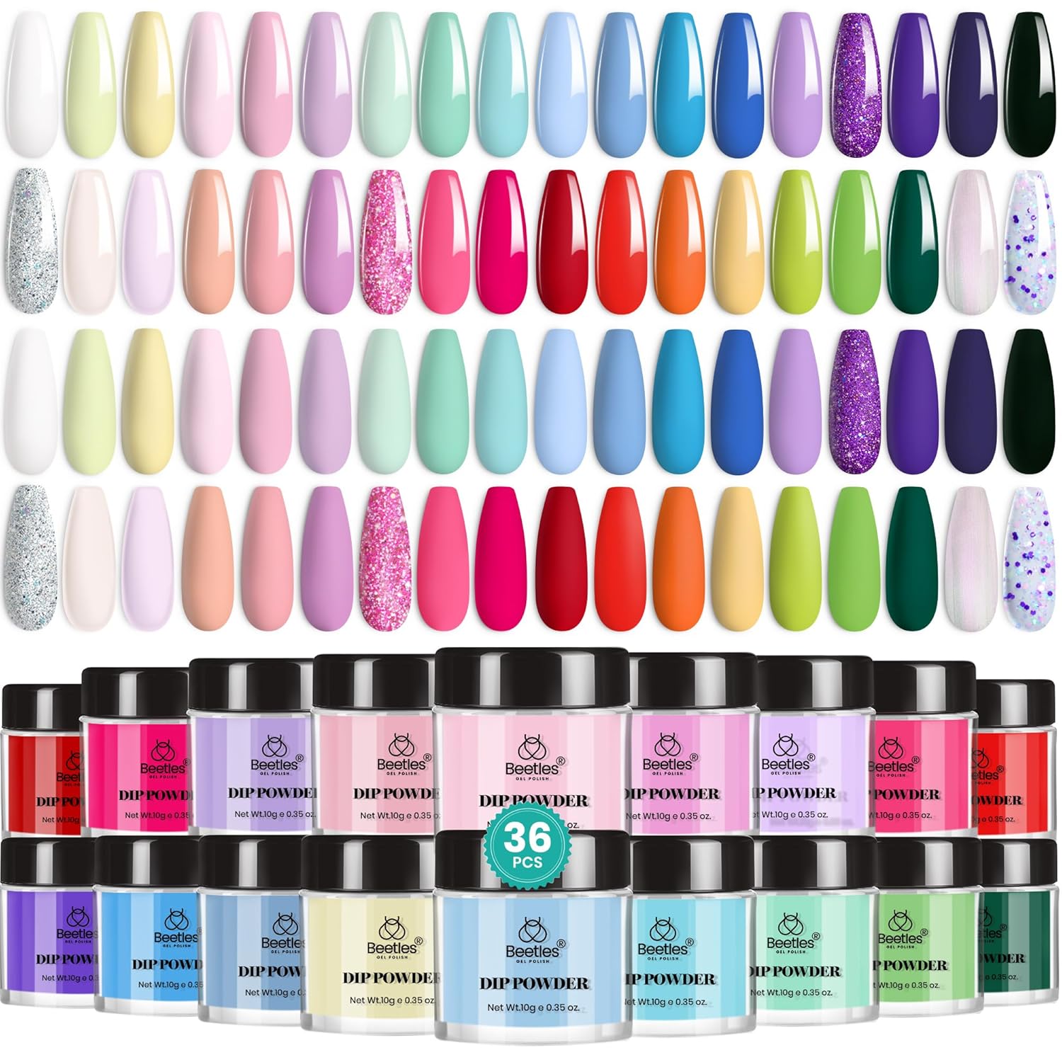 Beetles Dip Powder Nail Kit for Stunning DIY Nail Art