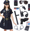 Girls Police Costume for Halloween - 14PCS Cop Outfit