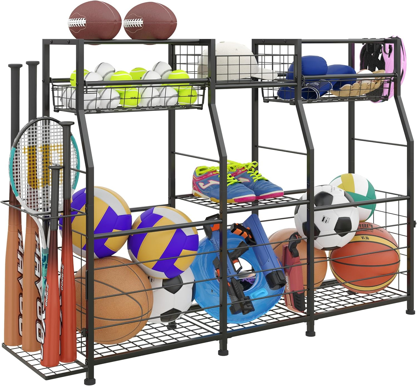 Garage Sports Equipment Organizer for Efficient Storage Solutions