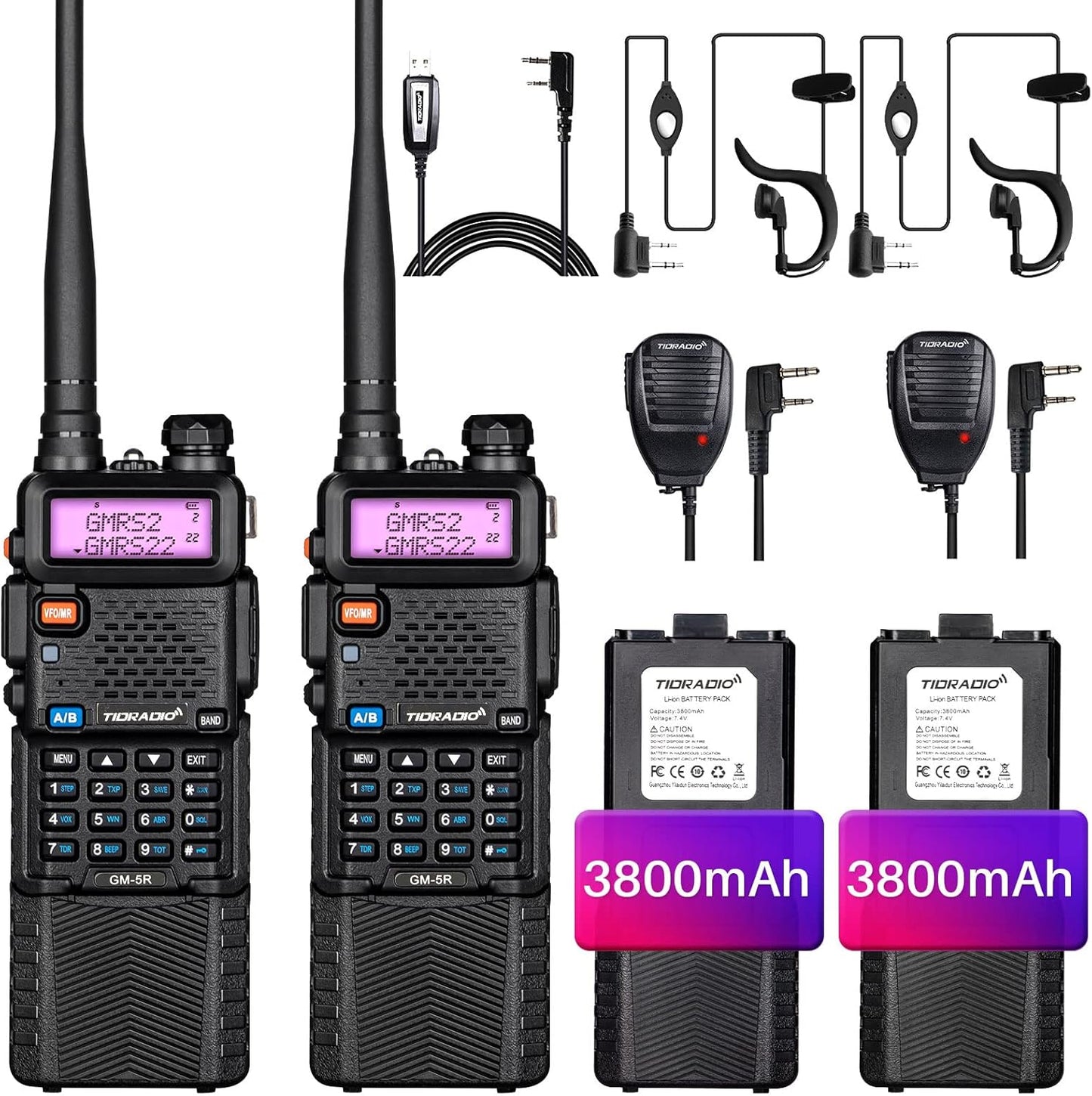TIDRADIO GM-5R GMRS Radio: Reliable Two Way Communication Device