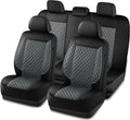 Skechers Piping Luxury Faux Leather Car Seat Covers - Waterproof