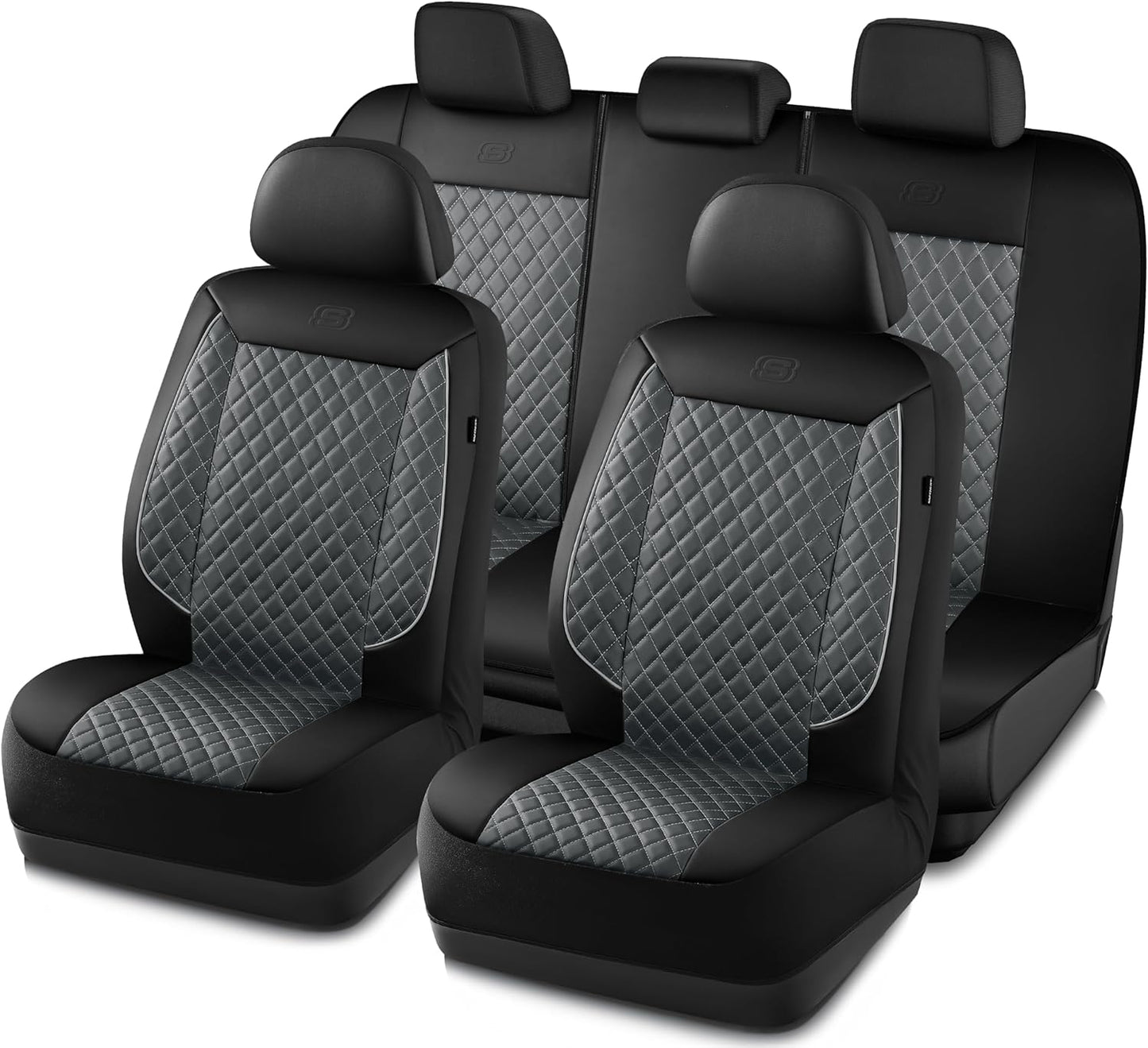 Skechers Car Seat Covers: Luxury Faux Waterproof Protector Set