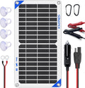SUNAPEX 10W 12V Solar Battery Charger Maintainer for Vehicles