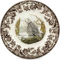 Spode Woodland Snowy Owl Salad Plate - Rustic Holiday Charm