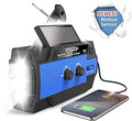 Emergency Weather Flashlight Radio - Crank Solar NOAA Radio for Storms