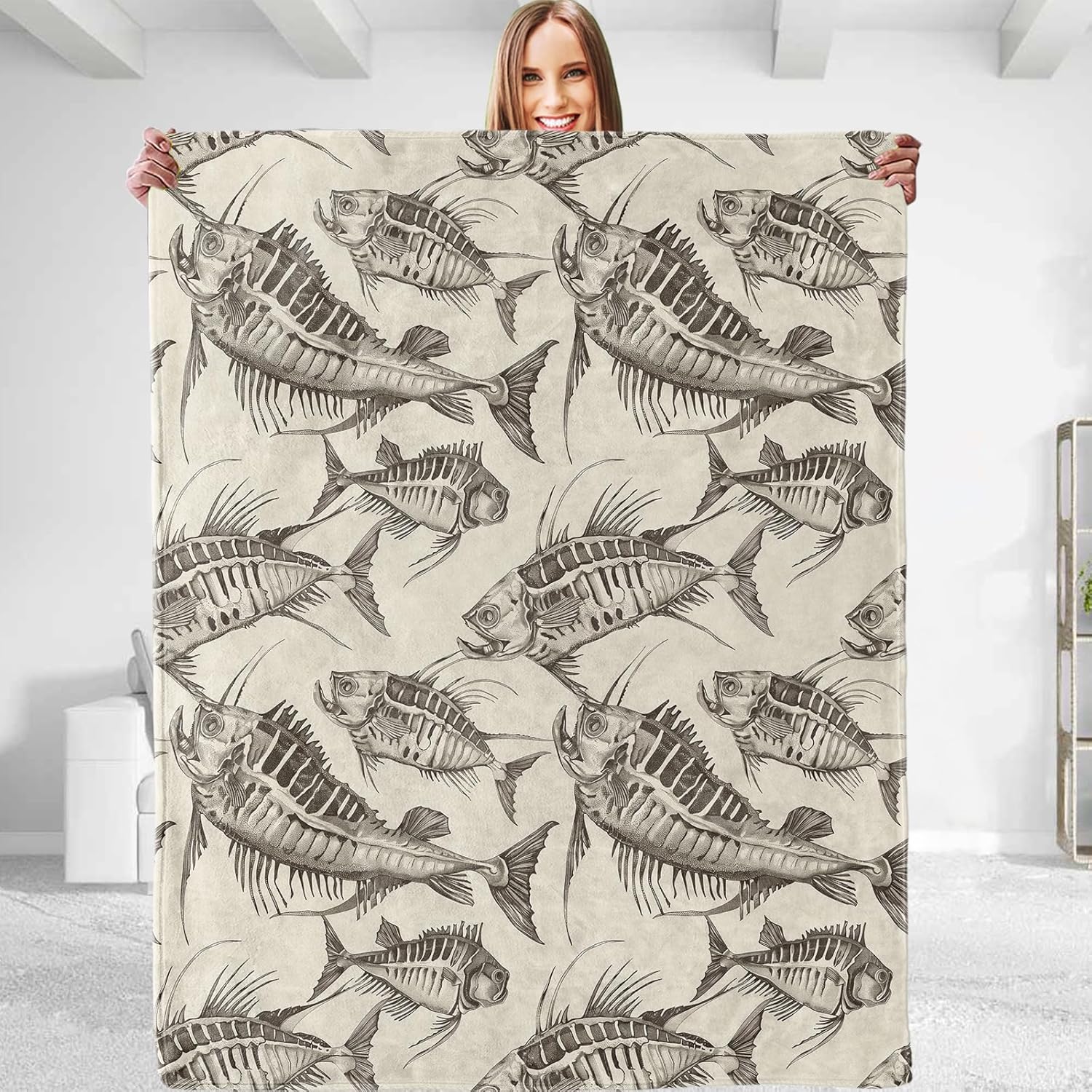 Cozy Fish Throw Blanket - Plush & Lightweight