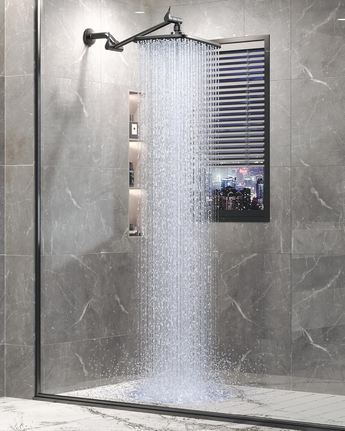 Veken 11.8-Inch Rectangular Rain Shower Head for Luxurious Showers