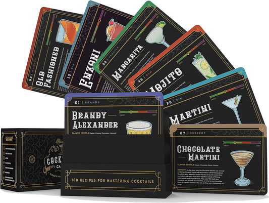 Bartender Flashcards: Master 100 Cocktail Recipes!
