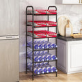 GILLAS 6-Tier Water Bottle Storage Rack for Organized Spaces