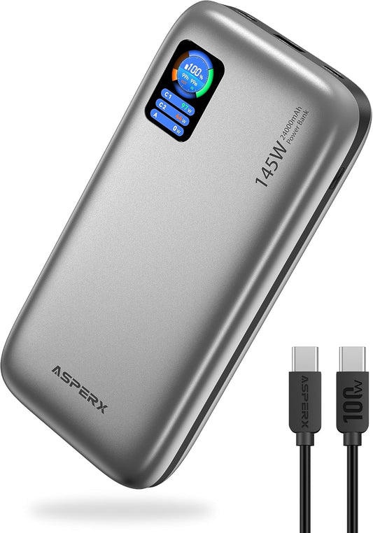 24,000mAh Fast Charging Laptop Power Bank by AsperX