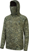 BASSDASH Men's Fleece Hoodie Featuring Neck Gaiter for Outdoor Use