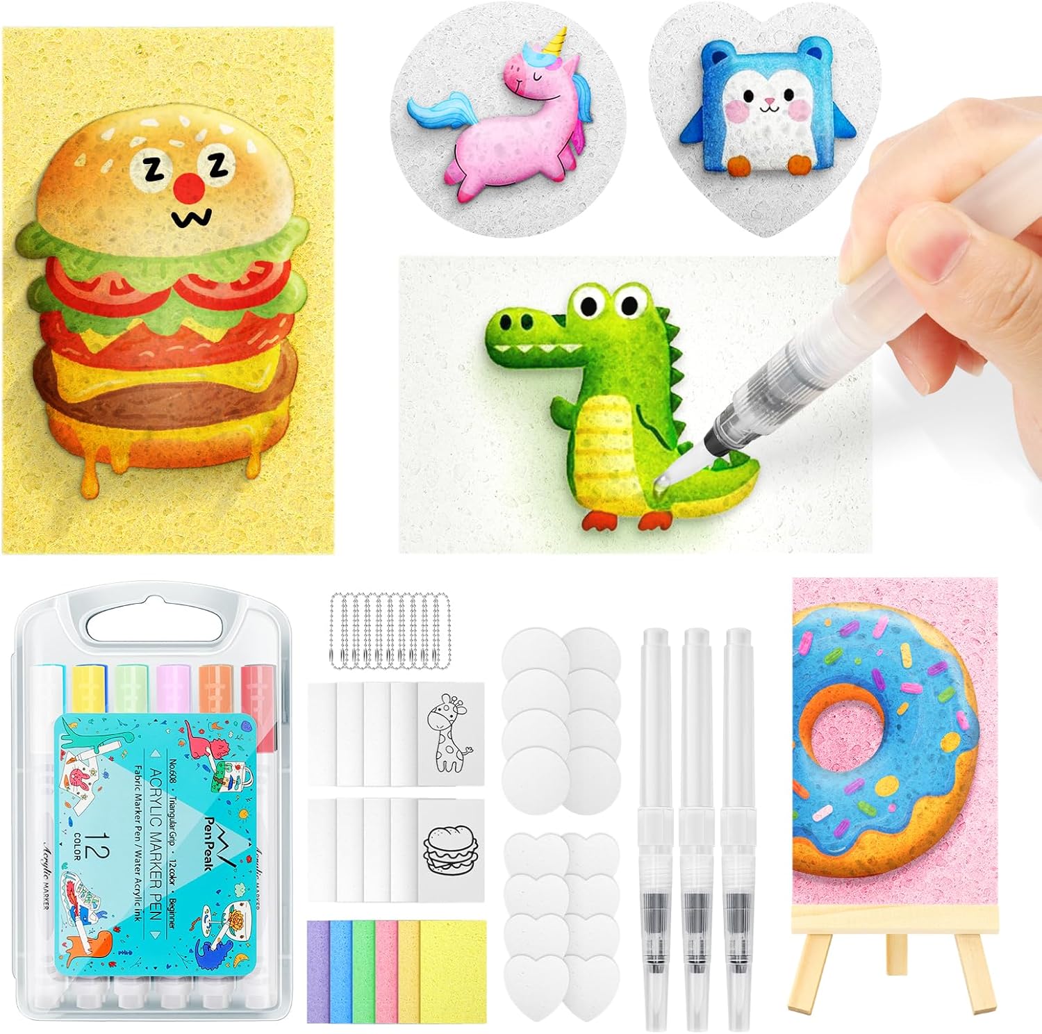 KETIEE Magic Puffy Paint Kit: 58Pcs 3D Drawing Art Set