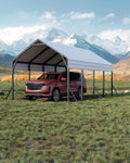 13ftx21ftx11ft Oversized Metal Carport - Heavy Duty All-Weather
