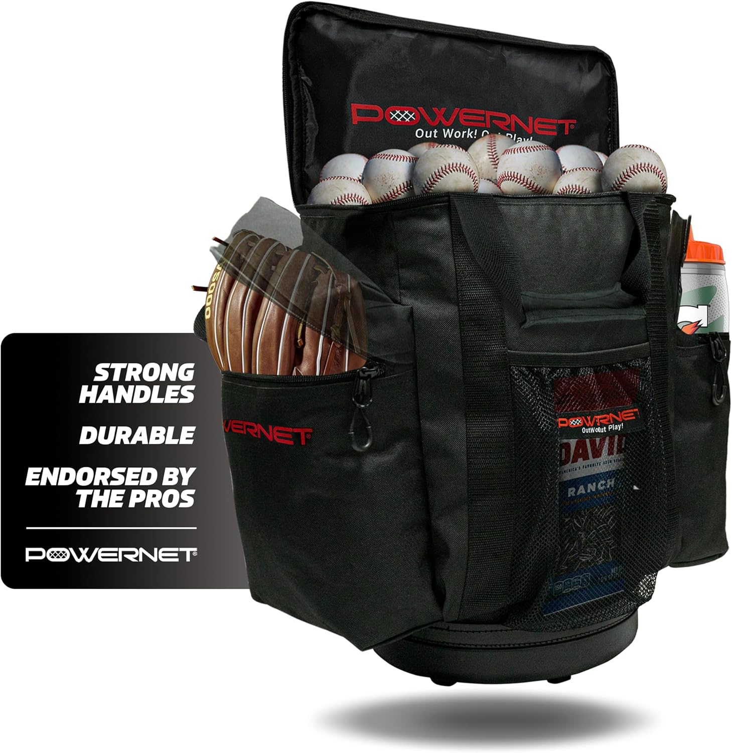 PowerNet Baseball Softball Coaching Bucket Caddy Cover Review
