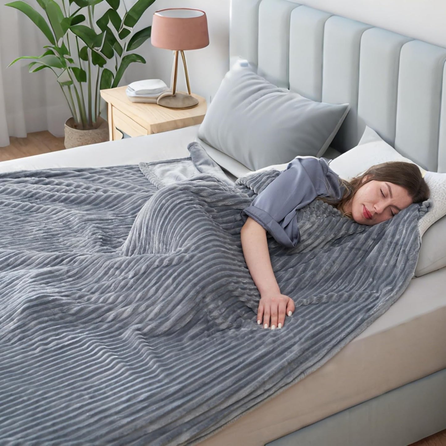 Electric Heated Blanket Full Size with 10 Heating Levels