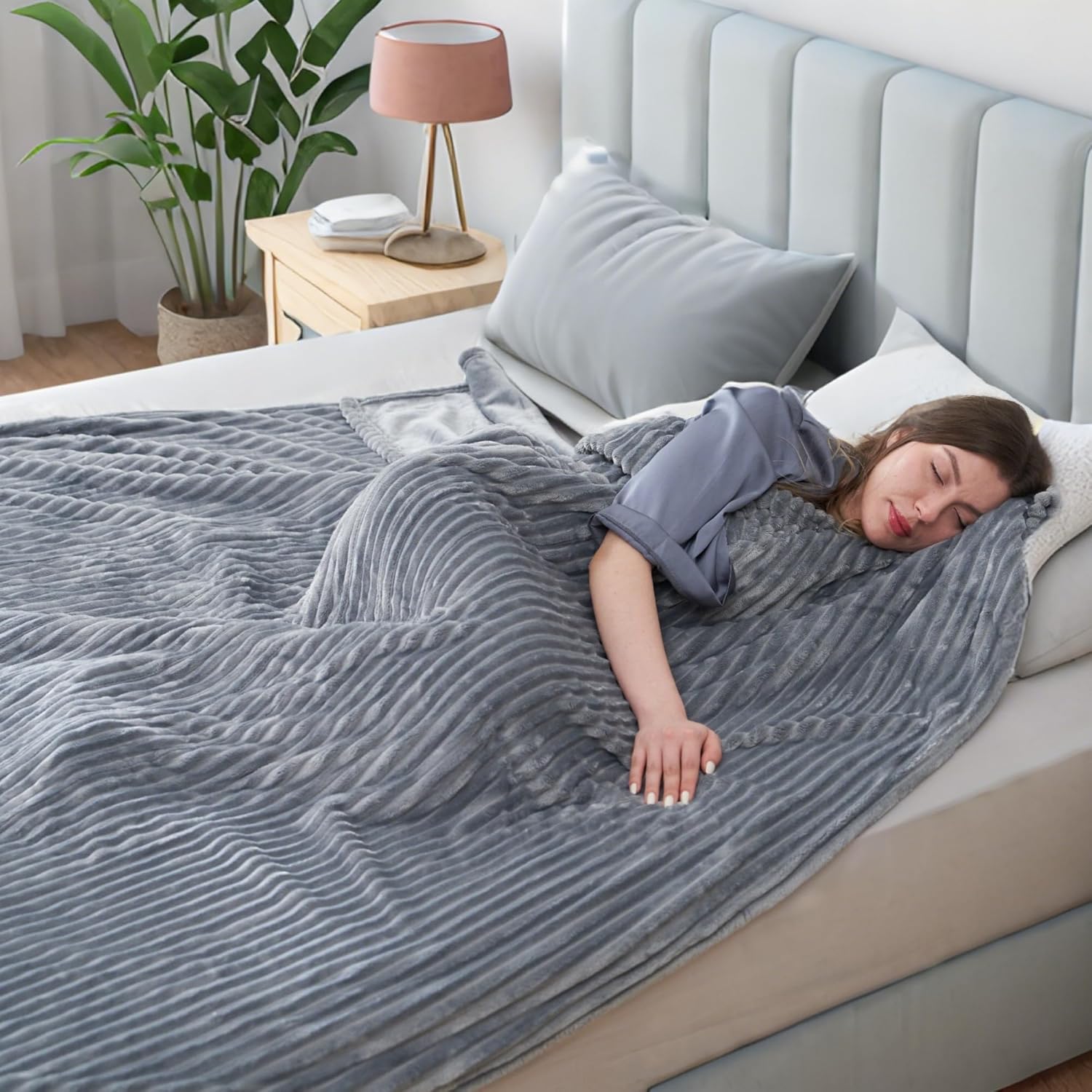 Electric Heated Blanket Full Size with 10 Heating Levels