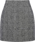 Flattering Women's High Waist Pencil Skirt with Wool Texture