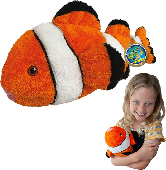 15 Inch Eco-Friendly Clown Fish Plush Toy by EcoBuddiez