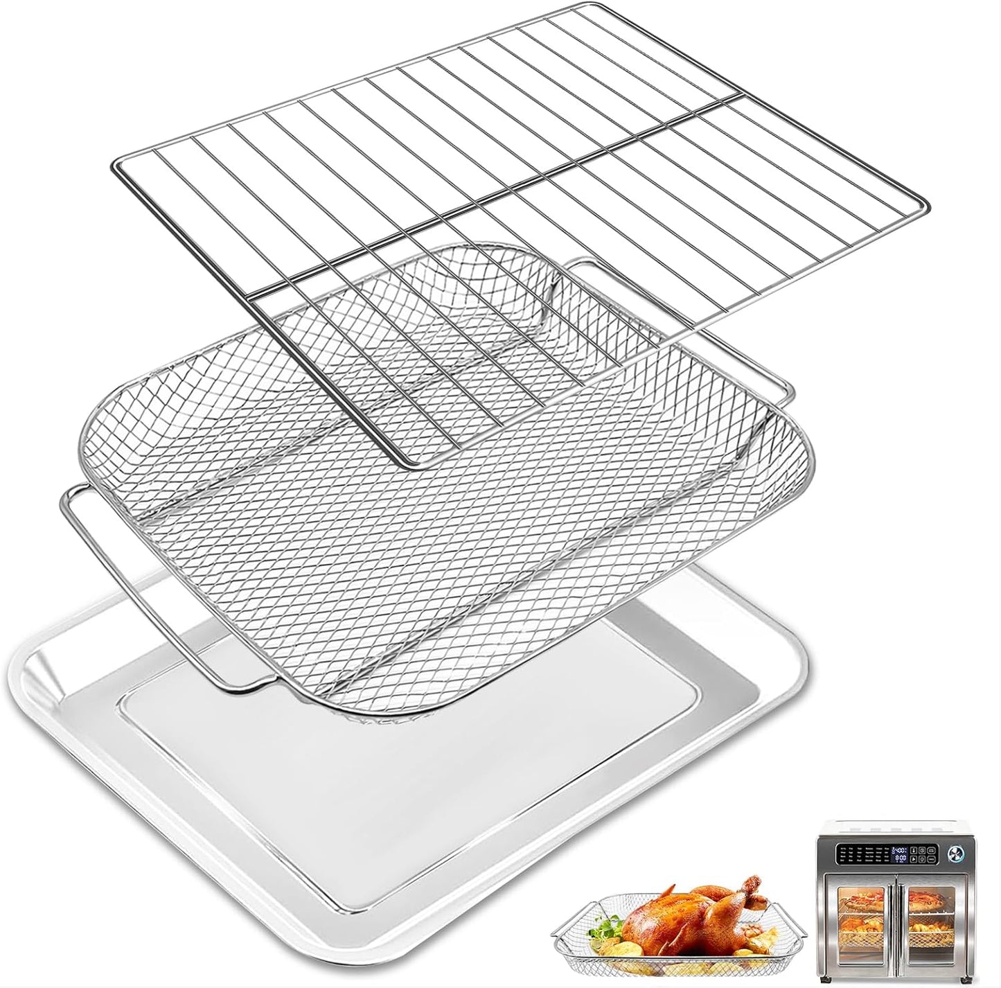 GCQ 3-Pc Set for Emeril 26QT Air Fryer