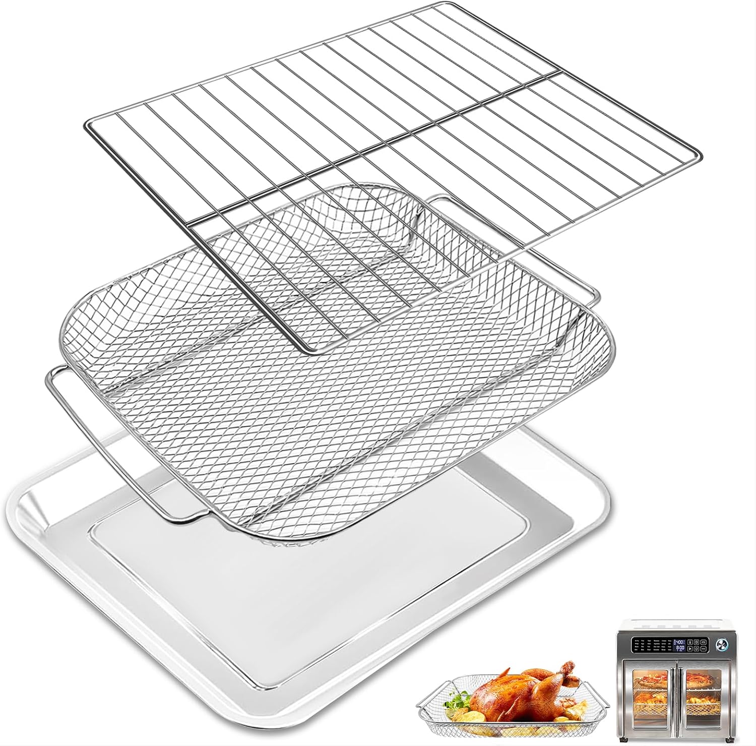 GCQ 3-Pc Set for Emeril 26QT Air Fryer