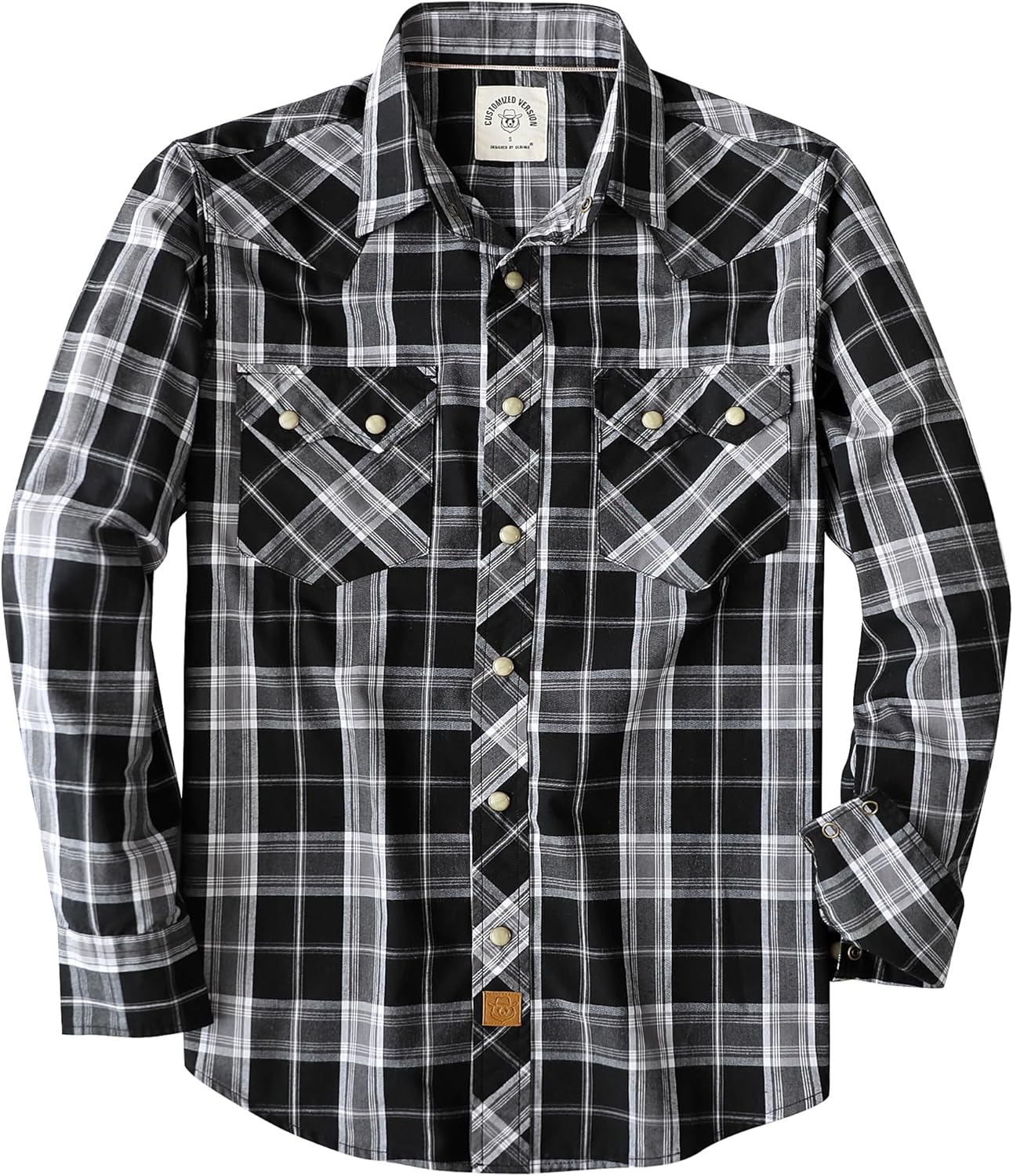 Dubinik Pearl Snap Shirts for Men: Lightweight Western Plaid