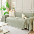 Dreamingo Chenille Sofa Cover 91x150 in Sage Green - Durable