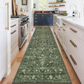 Boho Hallway Runner Rug 2 x 8 ft - Soft Vintage Farmhouse Runner
