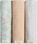 100% Cotton Muslin Swaddle Blankets Beach Life Starfish Set of 3