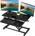 TechOrbits 32 Standing Desk Converter - Ergonomic Dual Monitor Riser